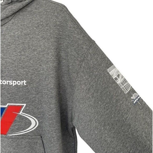 PUMA BMW Motorsport Street Oversized Hoodie Heathered Gray M1 Procar Large NEW - Picture 4 of 11